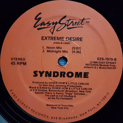 Syndrome (4) : Extreme Desire (12")