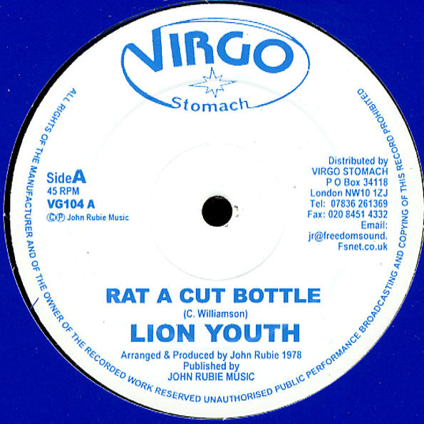 Lion Youth : Rat A Cut Bottle (12", RE)