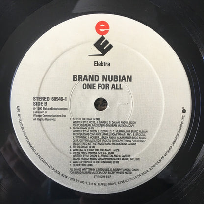 Brand Nubian : One For All (LP, Album)