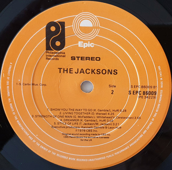 The Jacksons : The Jacksons (LP, Album, Gat)