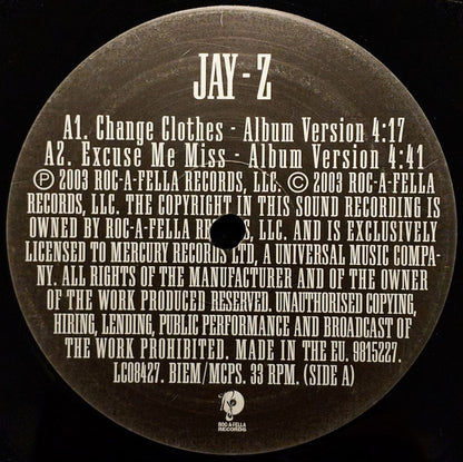 Jay-Z : Change Clothes (12", Comp)