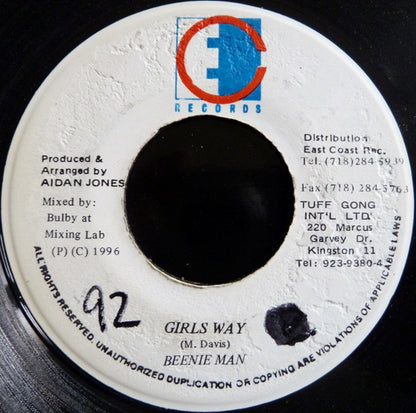 Beenie Man : Girls Way (7")