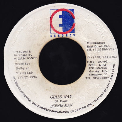 Beenie Man : Girls Way (7")