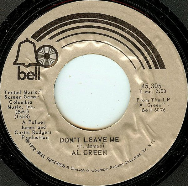 Al Green : Hot Wire / Don't Leave Me (7", Single, Styrene, Phi)