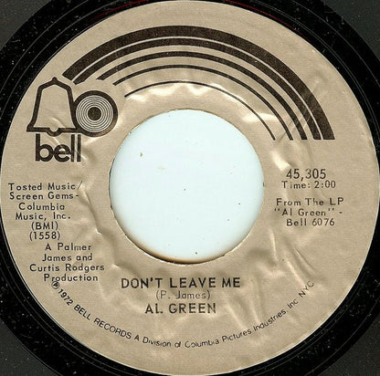 Al Green : Hot Wire / Don't Leave Me (7", Single, Styrene, Phi)