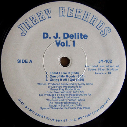 D.J. Delite : Vol. I (12", Gre)