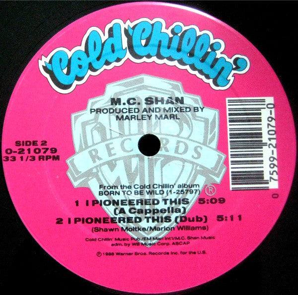 MC Shan : I Pioneered This (12", Maxi)