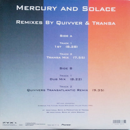 BT : Mercury And Solace (12", Maxi)