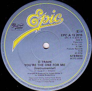 D Train* : You're The One For Me (12", Single)