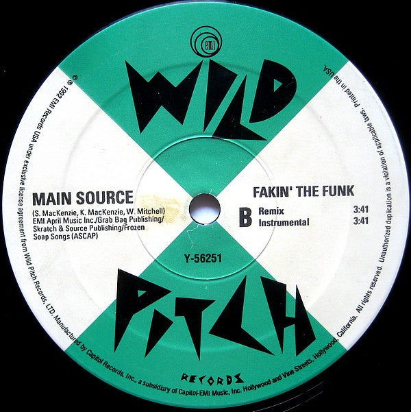 Main Source : Fakin' The Funk (12")