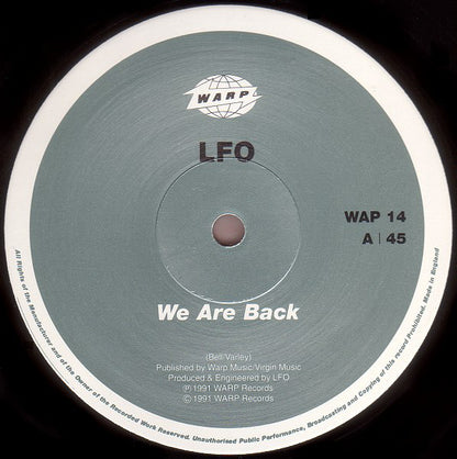 LFO : We Are Back / Nurture (12", Single)