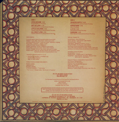 Kool And The Gang* : Open Sesame (LP, Album, Promo)