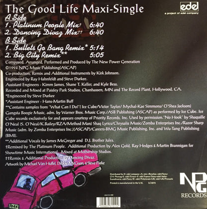 The New Power Generation : The Good Life (12", Maxi)