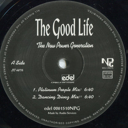 The New Power Generation : The Good Life (12", Maxi)
