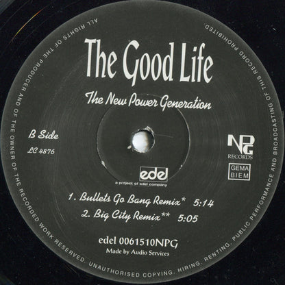 The New Power Generation : The Good Life (12", Maxi)