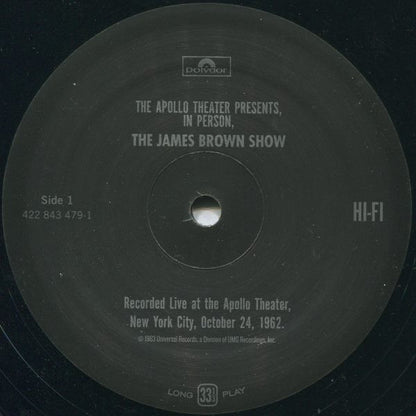 James Brown : 'Live' At The Apollo (LP, Album, RE, RM, 180)