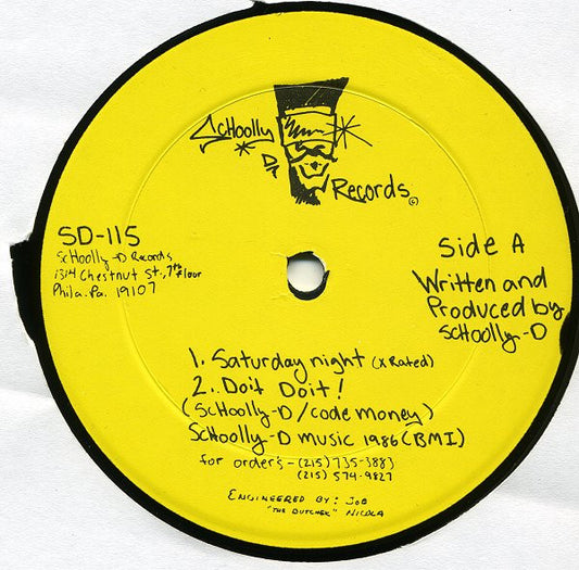 Schoolly D : Saturday Night (12")