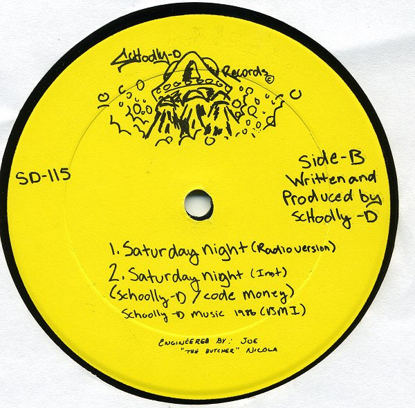 Schoolly D : Saturday Night (12")