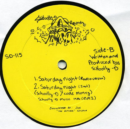 Schoolly D : Saturday Night (12")