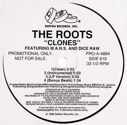 The Roots : Clones / Section (12", Promo)