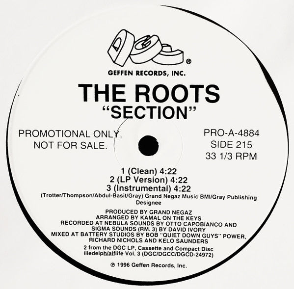 The Roots : Clones / Section (12", Promo)
