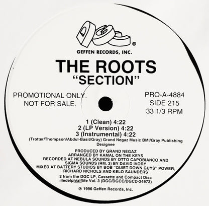The Roots : Clones / Section (12", Promo)