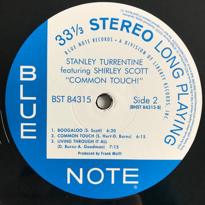 Stanley Turrentine Featuring Shirley Scott : Common Touch (LP, Album, RE, 180)
