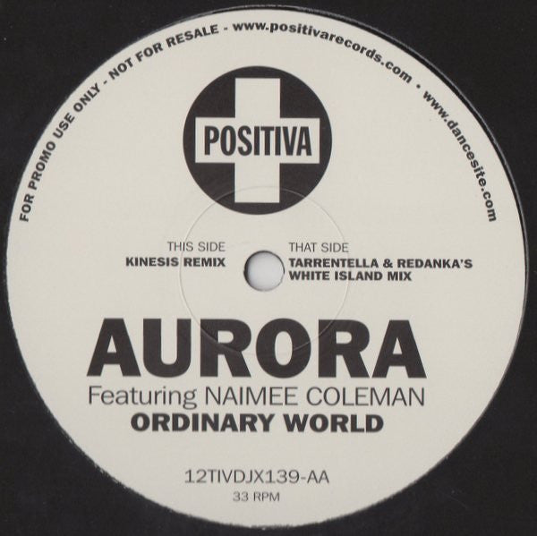Aurora Featuring Naimee Coleman : Ordinary World (12", Single, Promo)