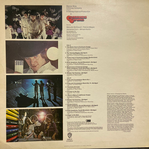 Various : Stanley Kubrick's A Clockwork Orange (Music From The Soundtrack) (LP, Album)
