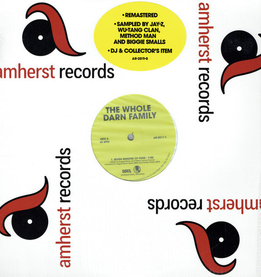 The Whole Darn Family : Seven Minutes Of Funk (12", Single, RE, RM)