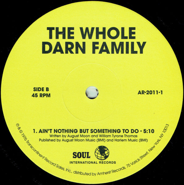 The Whole Darn Family : Seven Minutes Of Funk (12", Single, RE, RM)