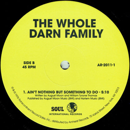 The Whole Darn Family : Seven Minutes Of Funk (12", Single, RE, RM)