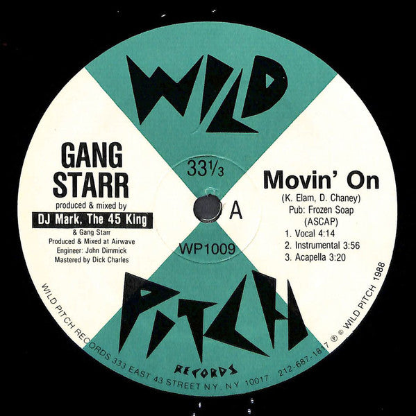 Gang Starr : Movin' On (12")