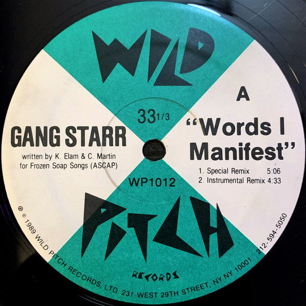 Gang Starr : Words I Manifest (12")