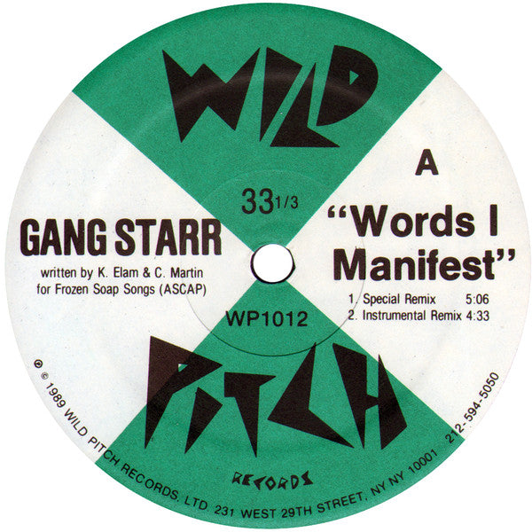 Gang Starr : Words I Manifest (12")