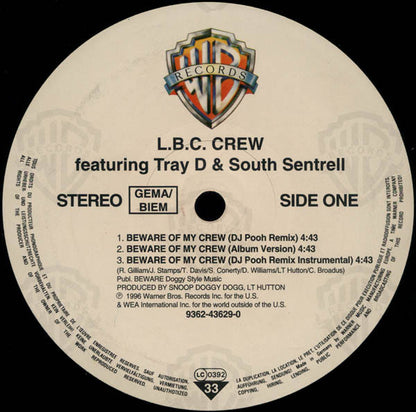 LBC Crew : Beware Of My Crew (12", Single)