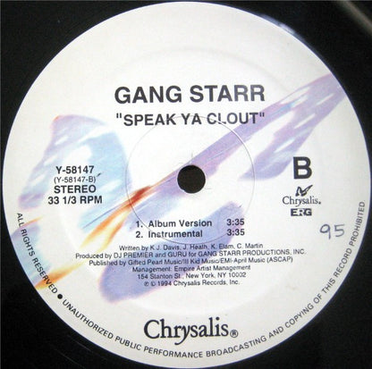 Gang Starr : Code Of The Streets (12")