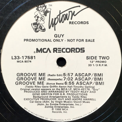Guy : Groove Me (12", Promo)