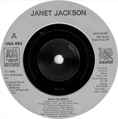 Janet Jackson : Miss You Much (7")
