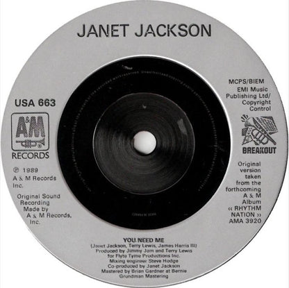 Janet Jackson : Miss You Much (7")