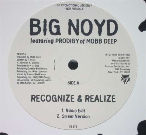 Big Noyd Featuring Prodigy : Recognize & Realize (12", Promo)