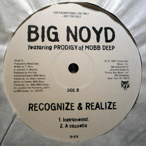 Big Noyd Featuring Prodigy : Recognize & Realize (12", Promo)