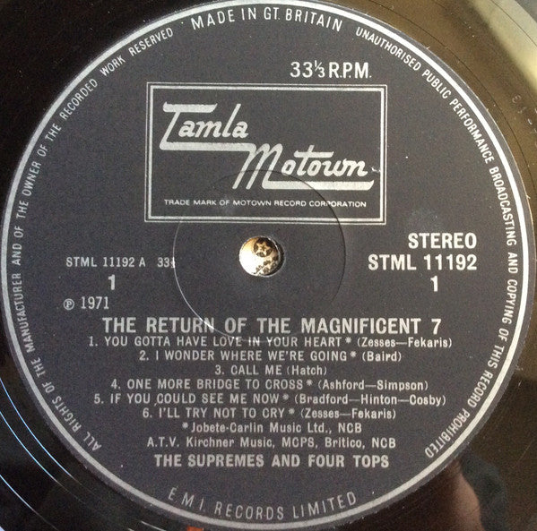 The Supremes & The Four Tops* : The Return Of The Magnificent Seven (LP, Album)