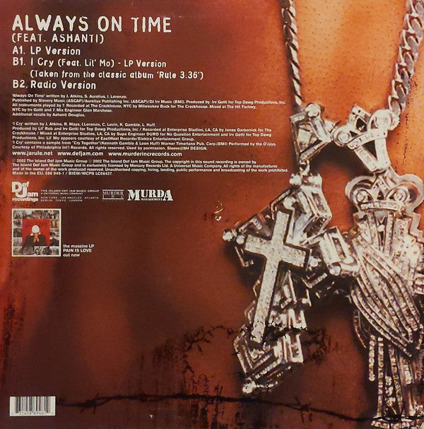 Ja Rule Feat. Ashanti : Always On Time (12")