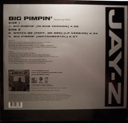 Jay-Z : Big Pimpin' (12")