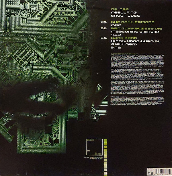 Dr. Dre Featuring Snoop Dogg : The Next Episode (12", Single)