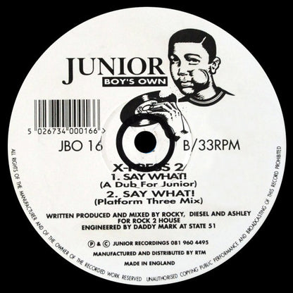 X-Press 2 : Say What! (12", Single)