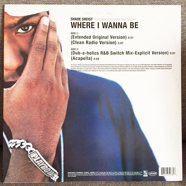 Shade Sheist : Where I Wanna Be (12")