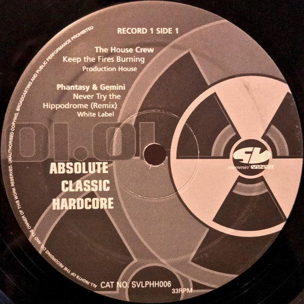 Various : Slammin' Vinyl Present  Absolute Classic Hardcore (3x12", Comp)