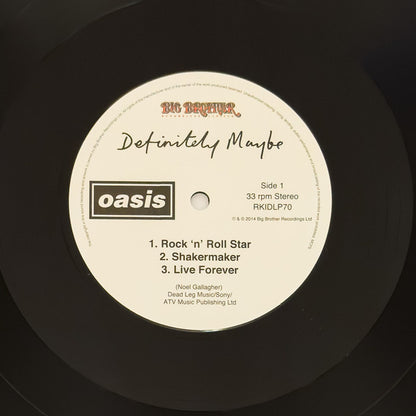 Oasis (2) : Definitely Maybe (2xLP, Album, RE, RM, 180)